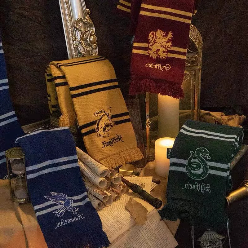 Подлинная совместная японская форма JK Гарри Поттера в стиле студенческого колледжа, милый Универсальный удобный вязаный шарф для женщин