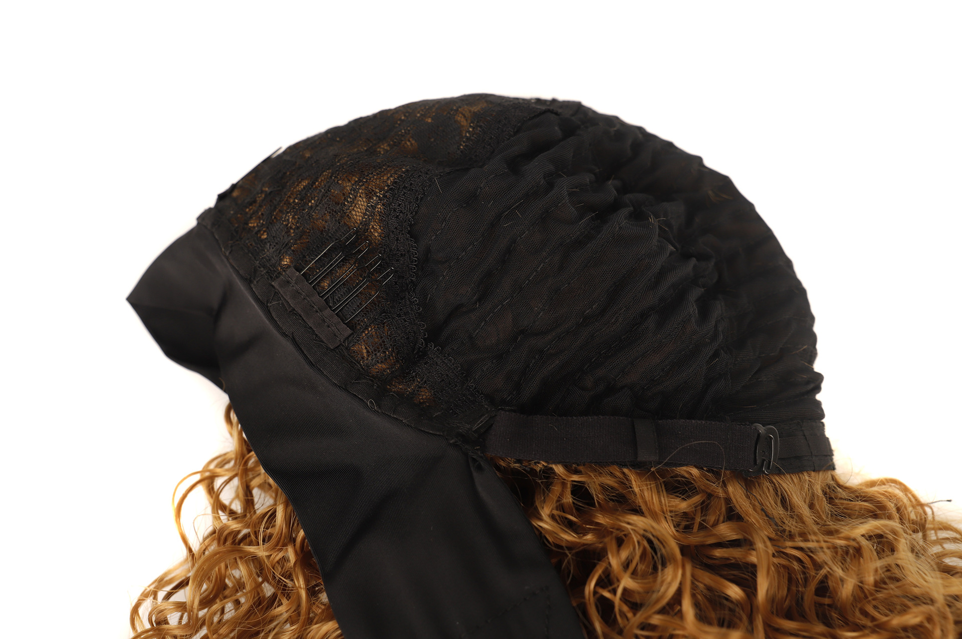 Synthetic wig Ice silk deep curly hair headband wig_voghion.com