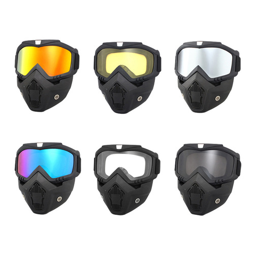 Harley Off-road Motorcycle Equipment Riding Wind and Sand Protective Goggles Skiing and Mountaineering Face Mask Windshield