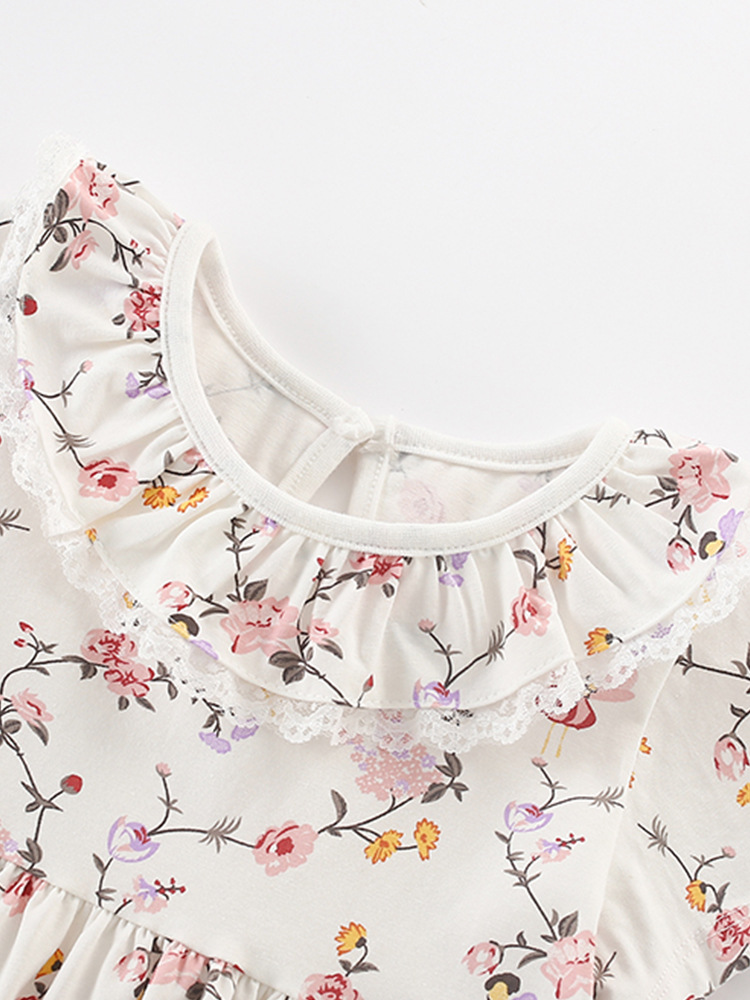 Vestido de niña malwee transfronterizo nuevo vestido de verano de manga corta vestido de princesa para niños pequeños y medianos europeos y americanos