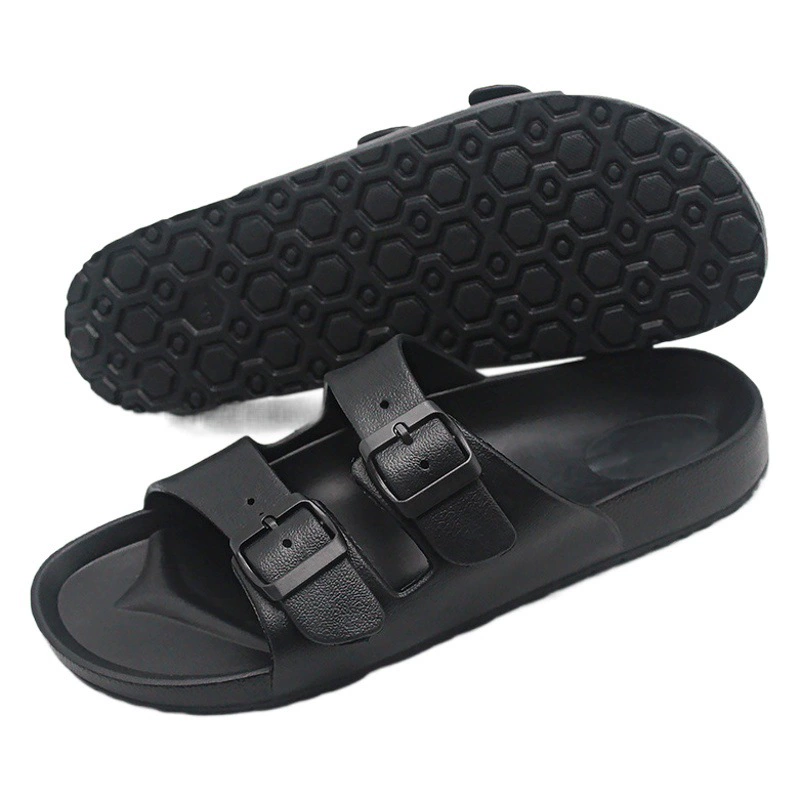 Фабрика внешнеторговые тапочки мужской наружной одежды EVA толстые подошвы трансграничные холодные тапочки летние большие размеры мужские холодные шлепанцы