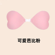 爱心比基尼防水游泳神器超薄隐形乳贴一片式可爱聚拢硅胶隐形胸贴
