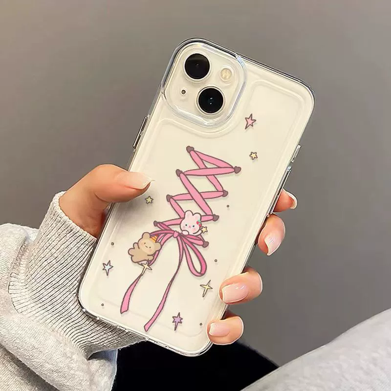 Apple, iPhone15, совместимый чехол с бантом, 14/13, 13 Pro Max, защита от падения