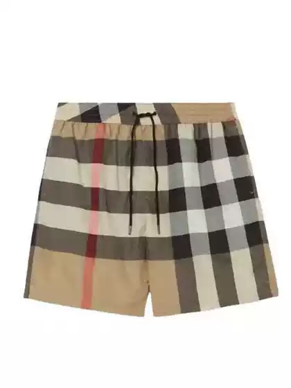 Men's Hawaiian Plaid Casual Beach Shorts 2026 Spring/Summer, European & American Style