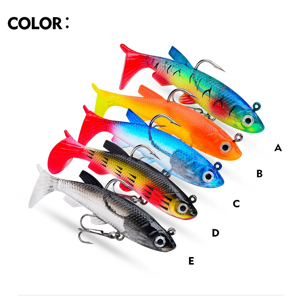 Leading fish tail 7.5cm 13.5g simulation Luya fake bait tilled mouth sea bass sea bass and fresh sea sea fishing bait spot