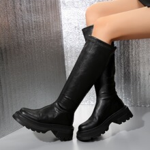 U 62951 Black Long Boots Women ��ɫ��Ͳѥ ����ѷŷ���羳