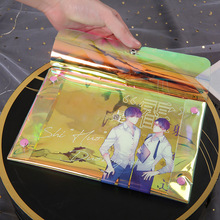 碟片便签收纳袋时尚镭射文件明信片文件袋可印花按扣炫彩创意手提