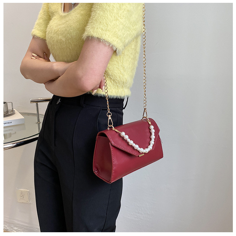 Fashion Shoulder Bag Messenger Bag Small Square Bag Underarm Bag Beaded Bag display picture 16