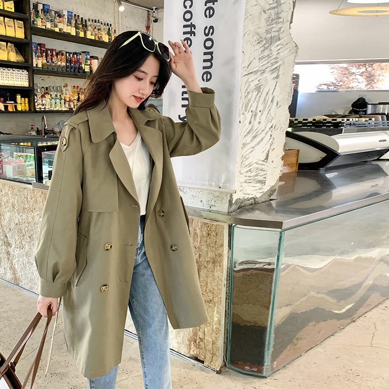 Plus-Size Women's High-End Stylish Trench Coat, Mid-Length, 2026 New Model, Loose-Fitting Coat for Plus-Size Women【0819】