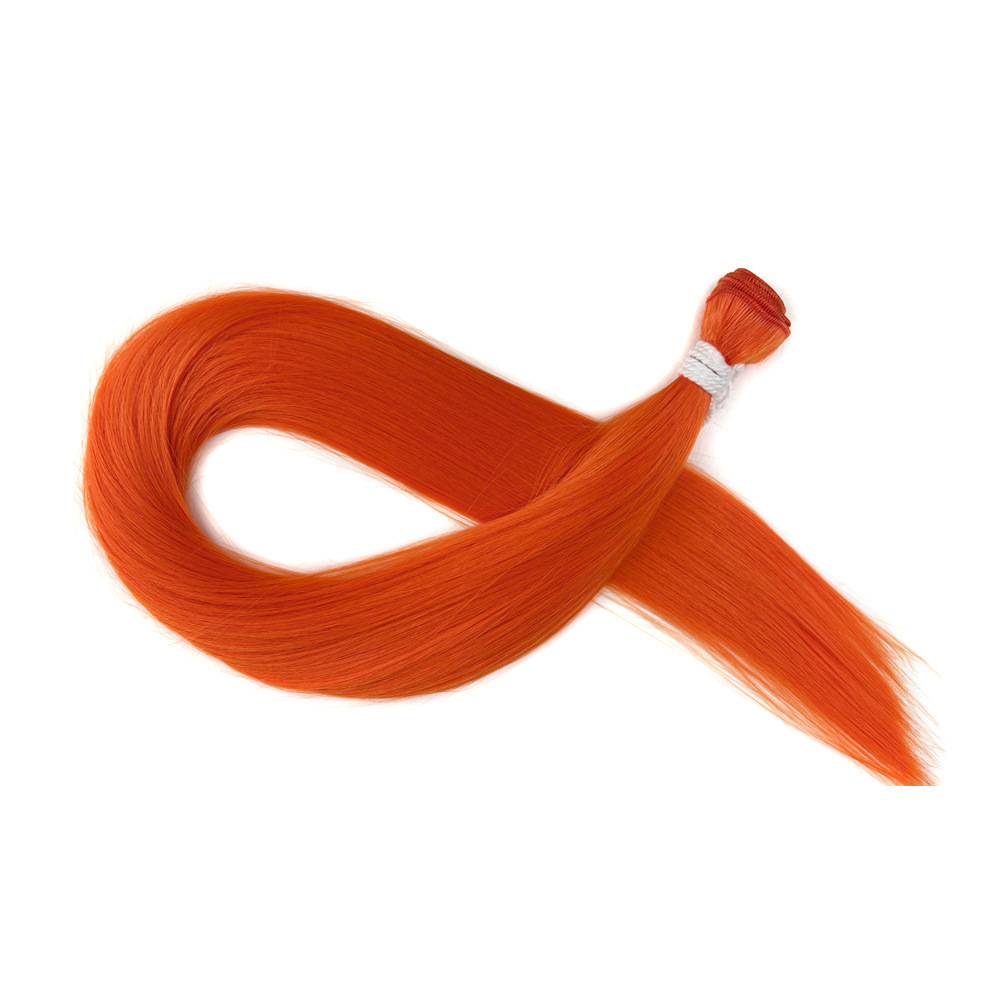 Europa, América y África transfronterizos Synthetic Straight Hair Bundle peluca recta extensión de cabello cortina