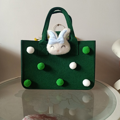 두꺼운 다크 그린 토끼 30*20*18