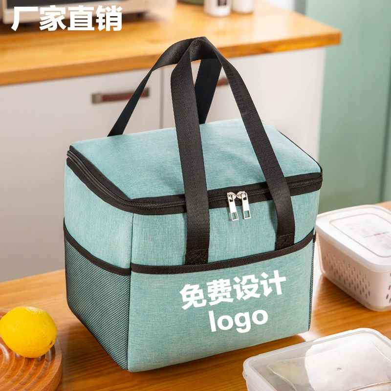 Изоляционная сумка ланч бокс Сумочка обед с рисом алюминиевая фольга утолщенная коробка обеда сумка обед офисные работники Учащиеся начальной школы печать