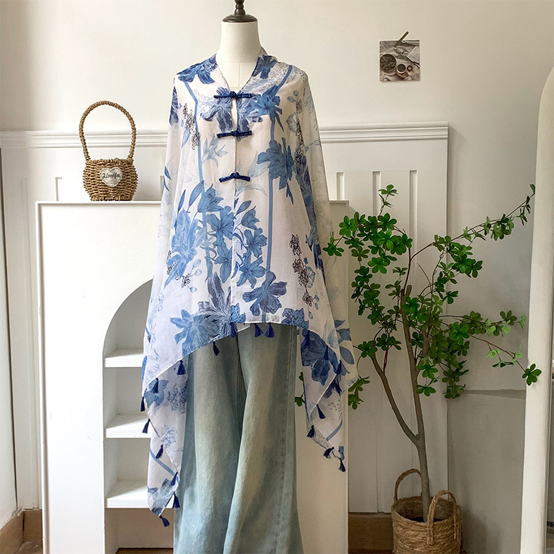 Porcelana azul y blanca