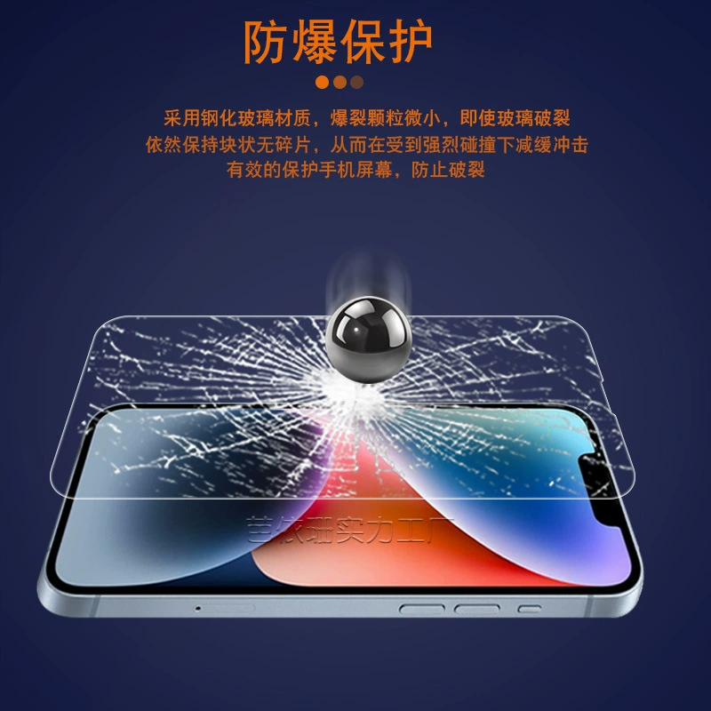 Подходит для Apple 14 стальной пленки iPhone11/12/13 большой дуга высокопрочный алюминий вторичное истощение пленки iPhone7/8