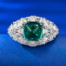 Ľ����Ʒ ֱ���¿�S925�y������ĸ�G6.5mm������ָ�ճ��r�и��ſ�