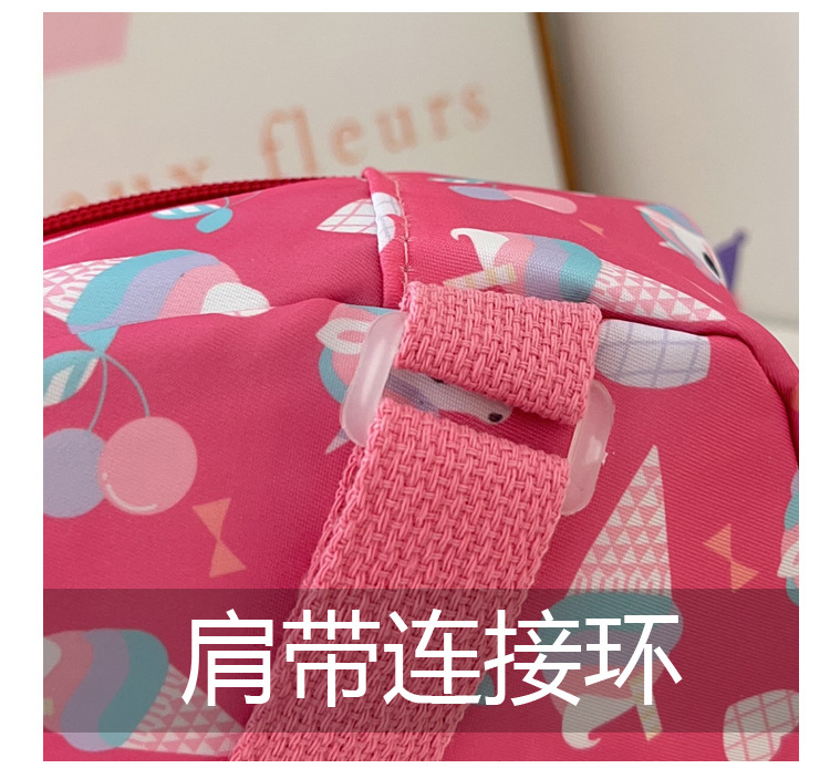 Spring new cute and versatile kindergarten bags, trendy, casual and fashionable cartoon children's chest bag and crossbody bag undefined