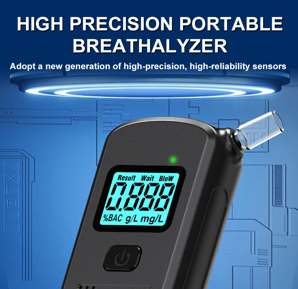 New Alcohol Tester Portable S+ Drunk Driving Special Alcohol Tester Home Air-Blown Personal Wine Tester