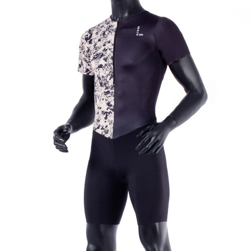Zero-Resistance Track and Field Short-Sleeve Unisex One-Piece Spandex Running Race Suit for Men