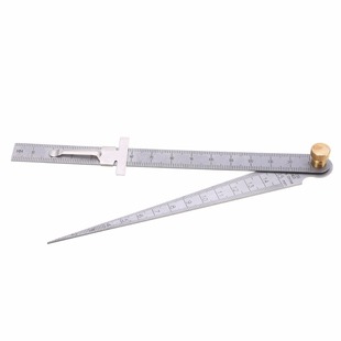 Wedge Feeler Gauge, Gap Gauge, Aperture Gauge, Taper Gauge, 1-15mm Stainless Steel Inner Diameter Gauge, 2Pc Set