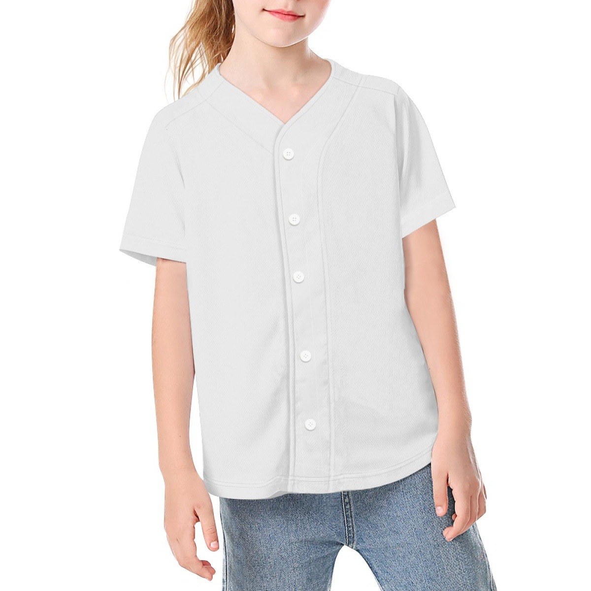 Una camiseta totalmente impresa, ropa para niños, ropa de secado rápido, ropa de entrenamiento, ropa de béisbol, deportes al aire libre, trajes de fitness, estación independiente
