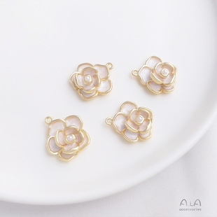 14K����ɫ����ɽ�軨��� �ֹ�diy�朻����������Ʒ���