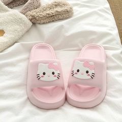 かわいい〜キティ猫EVAスリッパレディース夏ホームホーム屋内滑り止め防臭アウターウェアサンダル