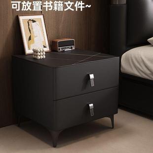 Denglais Bedside Table 2025 New Accessible Luxury High-End Modern Simple Side Cabinet Designer Normcore Bedroom Storage