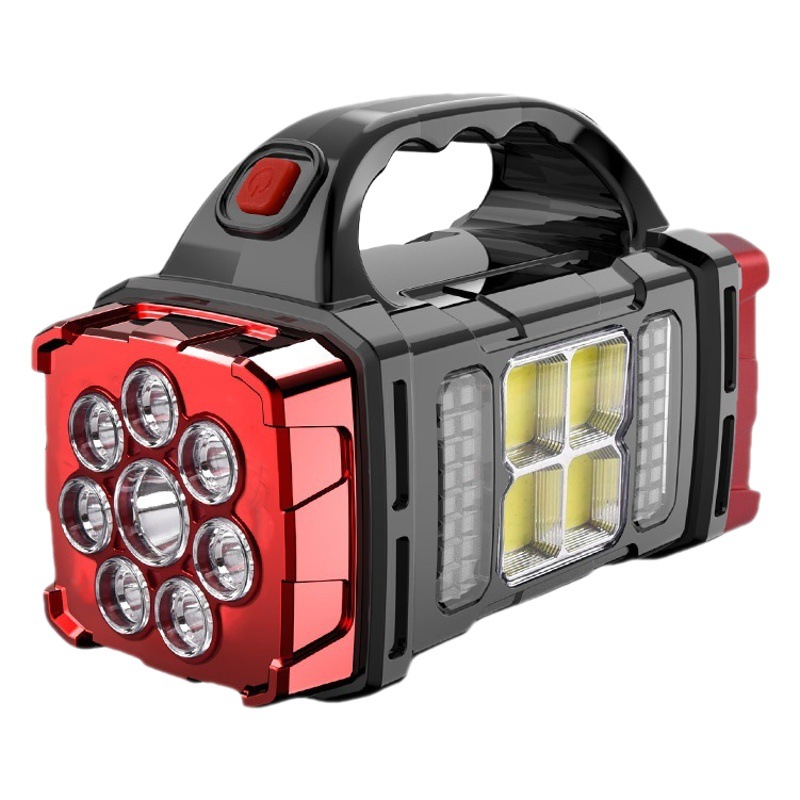 Linterna solar LED de doble luz, ideal para camping o emergencias