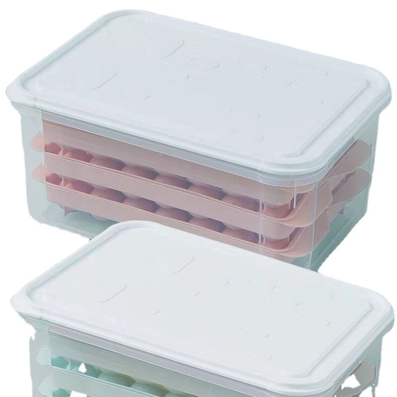 二層製氷皿 33 グリッドセット型アイスボール食品グレードのシリコーン pp 素材ラウンドアイスキューブプレス製氷セット|undefined