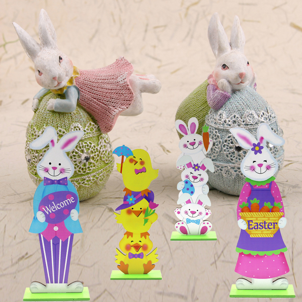 Style Simple Lapin Lettre Bois Ornements display picture 4