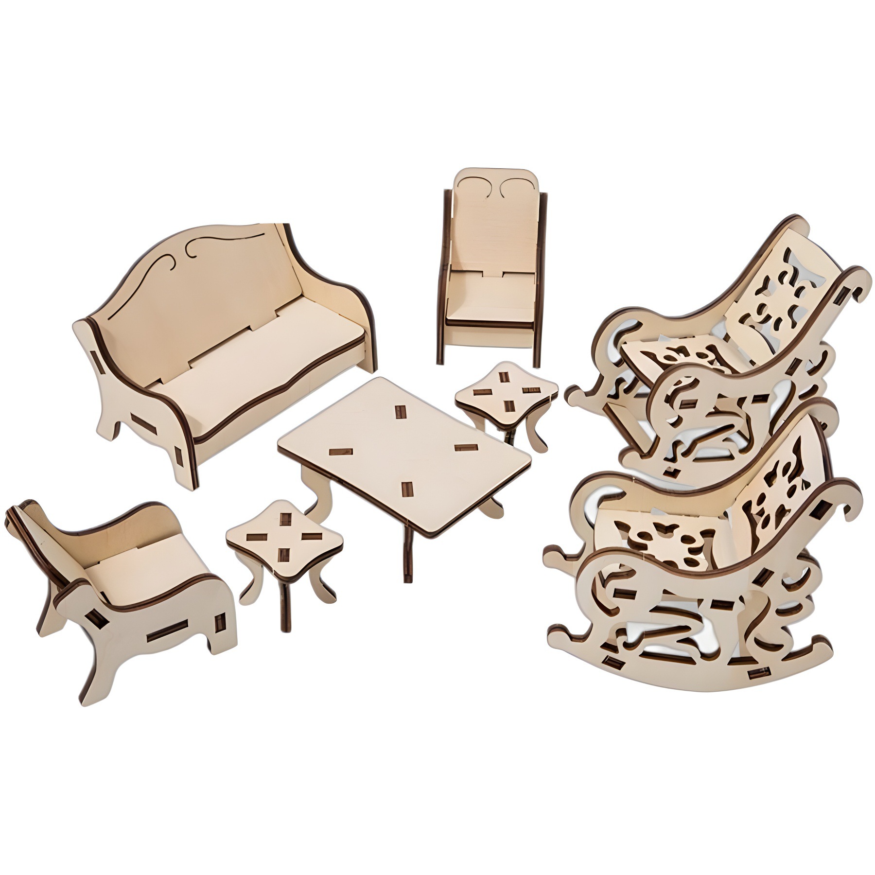 Puzzle tridimensional de madera 3D para niños Juguetes inteligentes Juguetes de ensamblaje Modelo de construcción Cottage Regalos hechos a mano del día de los niños