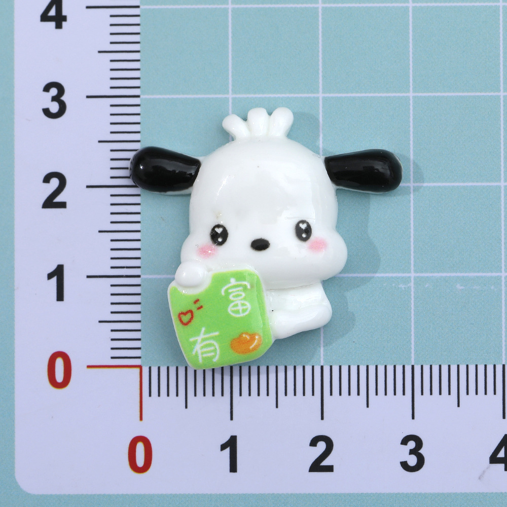 Dibujos animados sanliou rico Pacha perro DIY accesorios de resina crema pegamento accesorios para el cabello teléfono móvil Shell zapato hebilla colgante al por mayor
