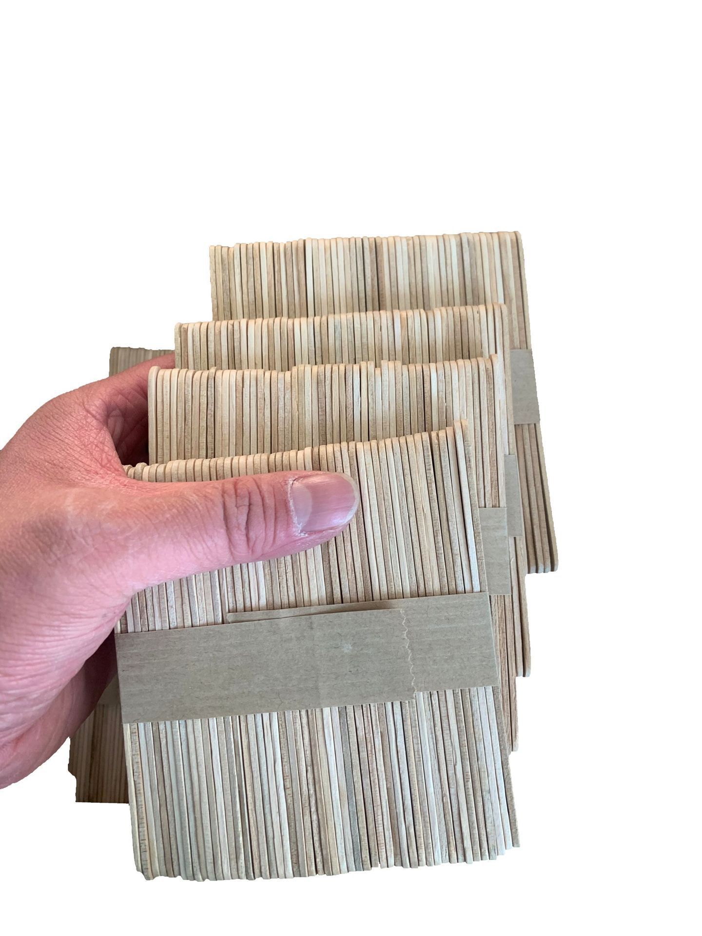 50 unidades de un paquete de palos de helado de madera palos de helado DIY modelo de jardín de infantes accesorios de material de producción creativa