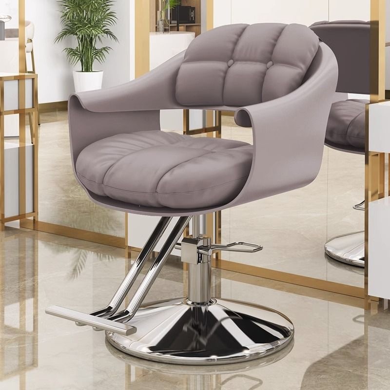 Silla de peluquería de red, salón de peluquería especial, elevación y rotación, nuevo asiento de corte de pelo de moda, silla de salón de peluquería de lujo ligera