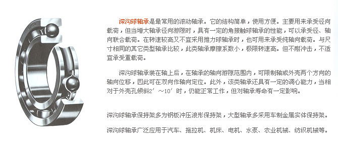 深沟球轴承简介