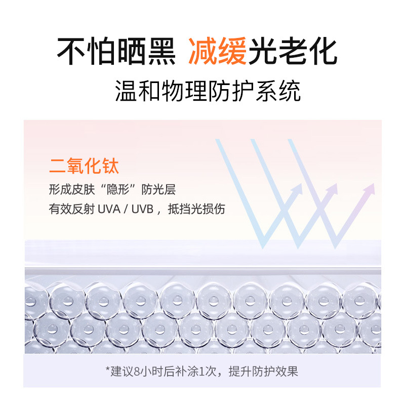Non-tanning all-season protective milk, resisting ultraviolet rays, refreshing and isolating, non-whitening, non-greasy, squalane moisturizing barrier