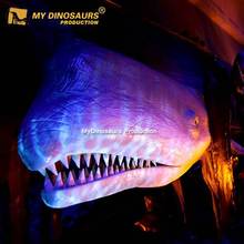 按需制作 发声电动动物 硅胶软体雕塑模型手工制作摆件利维坦鲸鱼