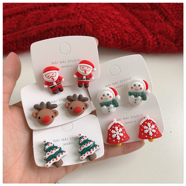 Cute Resin No Inlaid Earrings Ear Studs display picture 3