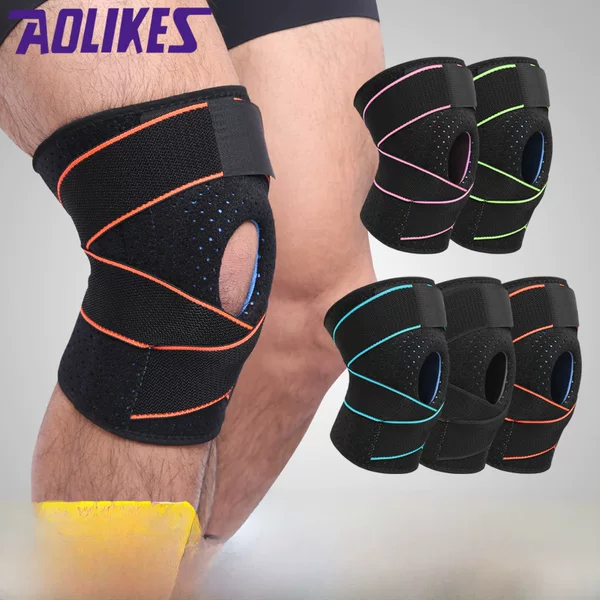 Sports Straps, Pressurized Cold-Sensing Knee Pads, Running, Basketball, Mountaineering, Cycling, Badminton Knee Pads, Manufacturer in Stock