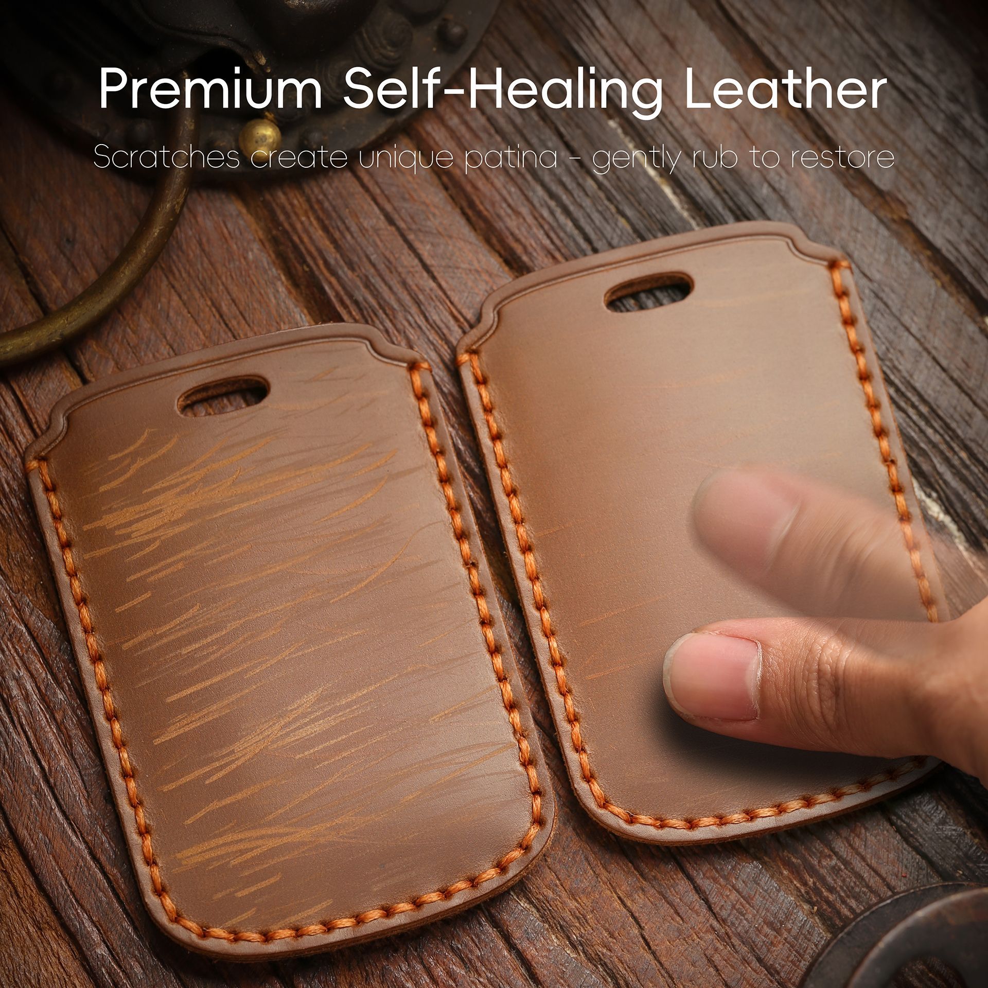 Retro Key Cover Suitable for Genesis Old Model Genesis Pure Handmade Genuine Leather Buckle Case