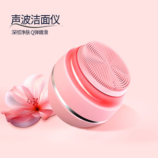 Cross-border Ultrasonic Silicone Face Washer Facial Cleanser Portable Face Cleaner Vibrating Electric