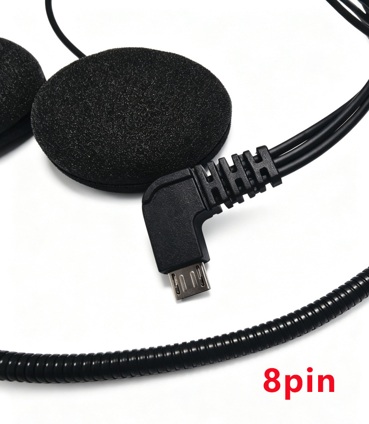 5-pin/8-pin interface dedicated motorcycle helmet Bluetooth headset with high-definition sound quality and noise reduction helmet intercom headset