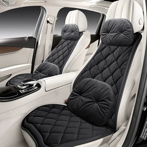 Car Seat Cushion Winter Plush Fabric Seat Pad Car Seat Mat Interior Accessories High-End Decorative Seat Cover Simple and Warm