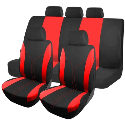 Universal seat cover All-Inclusive Seat Cover Factory - red-2-front-seats-4-piece-set