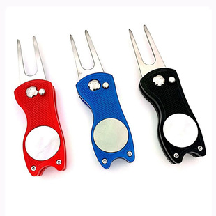 Golf Green Fork Pop-up Green Fork Stainless Steel Golf Green Fork Golf Accessories Ball Fork