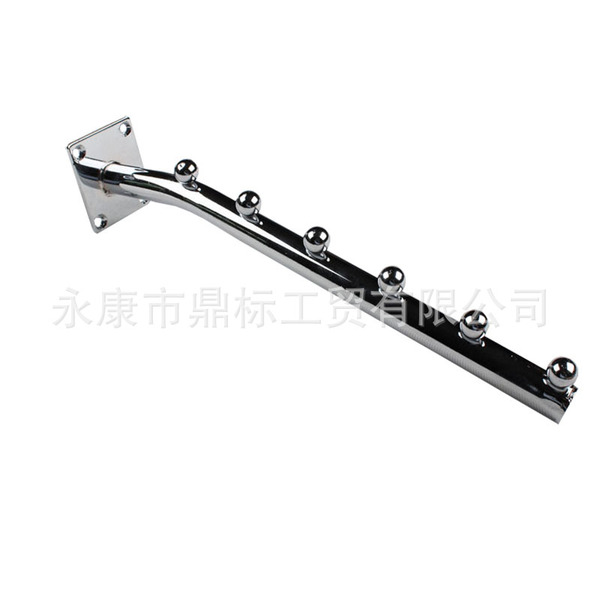 Wall-Mounted Thickened Six-Bead and Seven-Bead Nail Wall Curved Large Hook Metal Bead Wall-Mounted Clothing Store Hanging Underwear Rack Hook