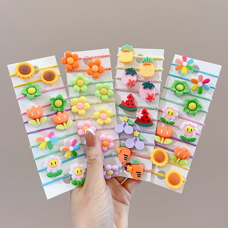 Cuerda del lazo del pelo del bebé tocado de los niños banda de pelo del pulgar cuerda del pelo del bebé niña no duele el pelo banda de goma accesorios para el cabello Niña