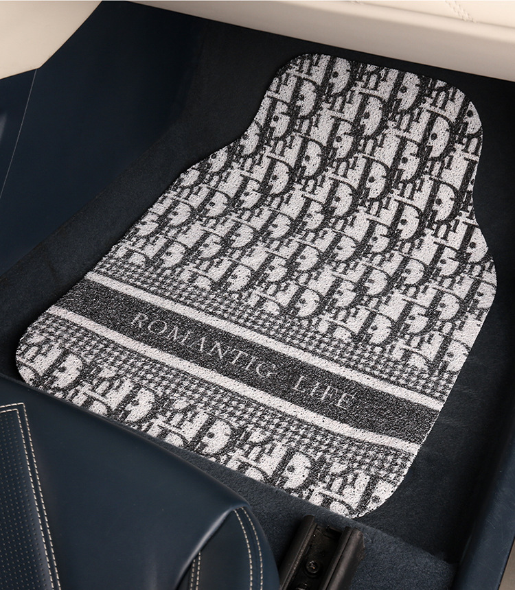 Car Mat Female Main Driving Thickened Silk Ring Model Universal Single Piece Anti-Slip Fixed Car Anti-Dirty Carpet Floor Mat