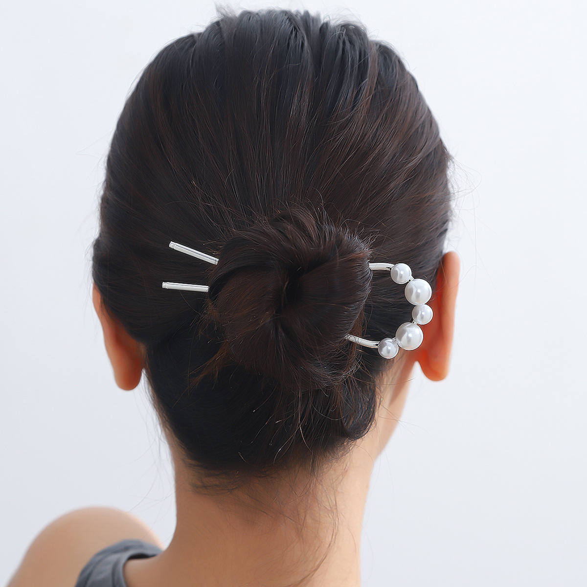 Red popularidad china en forma de U bandeja de pinzas de cabello artefacto de perlas de alto nivel antiguo pinzas de cabello pinzas de cabello adornamiento para mujeres