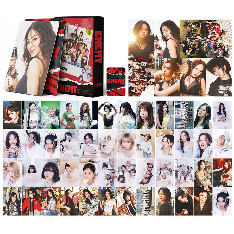 Kpop Twice小卡 韩流6TH Album ENEMY高颜值女团照片卡ins55张|undefined